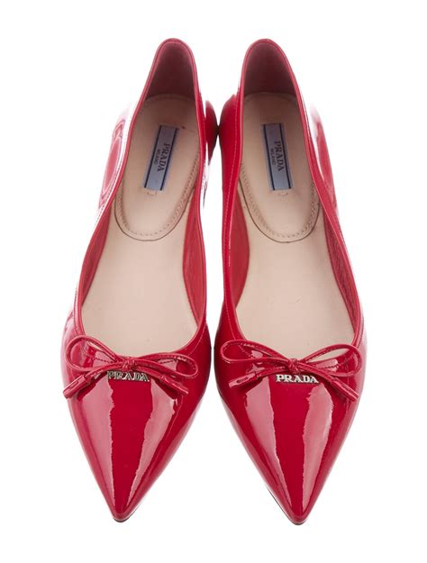 prada float shoes|prada patent pointed toe flats.